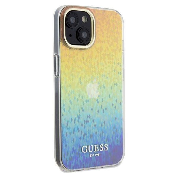 Guess case for  iPhone 14 6,1&quot; GUHCP14SHDECMI HC IML FACETED MIRROR DISCO IRIDESCENT 3666339172275