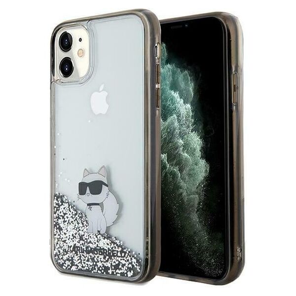 Karl Lagerfeld case fori Phone 11 KLHCN61LKCNSK HC LIQ. GLITTER C TRANSPARENT 3666339164119