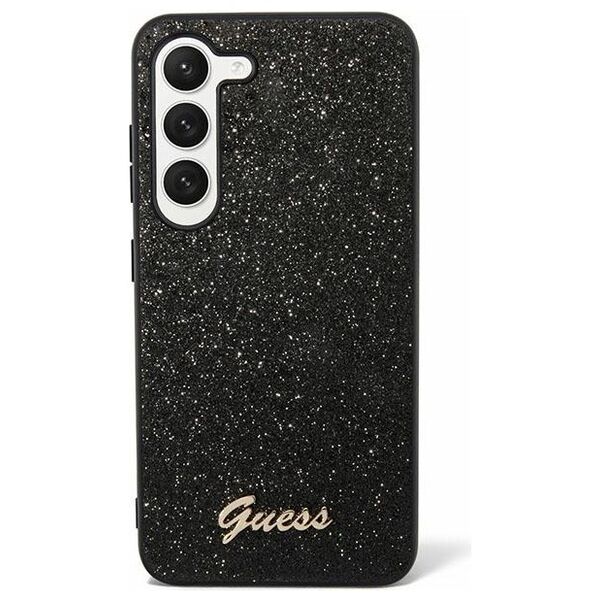 Guess case for S24 Ultra S928 GUHCS24LHGGSHK hardcase Glitter Script black 3666339241322