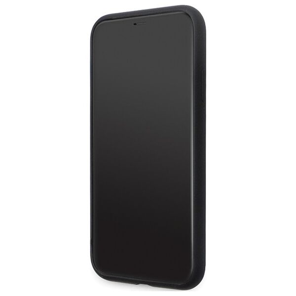 Karl Lagerfeld case for iPhone 11 KLHCN61SMHCNPK black HC Silicone C Metal Pin 3666339166274