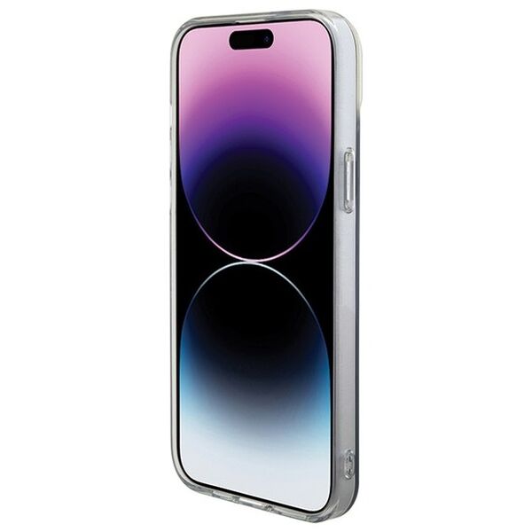 Guess case for iPhone 15 Pro 6,1&quot; GUHMP15LHITSK black HC IML Magsafe Iridescent 3666339154660