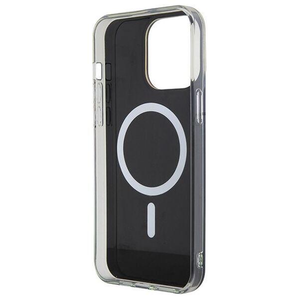 Guess case for iPhone 15 Pro 6,1&quot; GUHMP15LHITSK black HC IML Magsafe Iridescent 3666339154660
