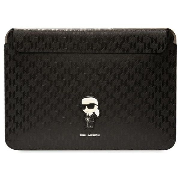 Karl Lagerfeld sleeve KLCS16SAKHPKK 16” black Sleeve Mono Saffiano Ikonik 3666339170530