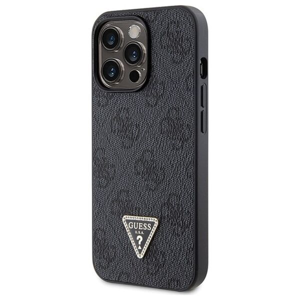 Guess case for iPhone 13 Pro 6,1&quot; GUHCP13LP4TDSCPK black HC PU Leather Metal Logo Strass Crossbody 3666339146740