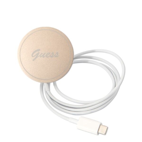 Guess set case + charger for iPhone 13 Pro 6,1&quot; GUBPP13LH4EACSP pink hard case 4G Print MagSafe 3666339103026