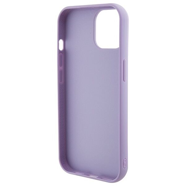 Guess case for iPhone 15 6,1&quot; GUHCP15SPSFDGSU purple HC Sequin Script Metal 3666339176228