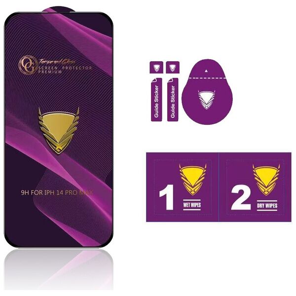 Tempered Glass OG Premium for Motorola Moto G34 5G black frame 5907457759756