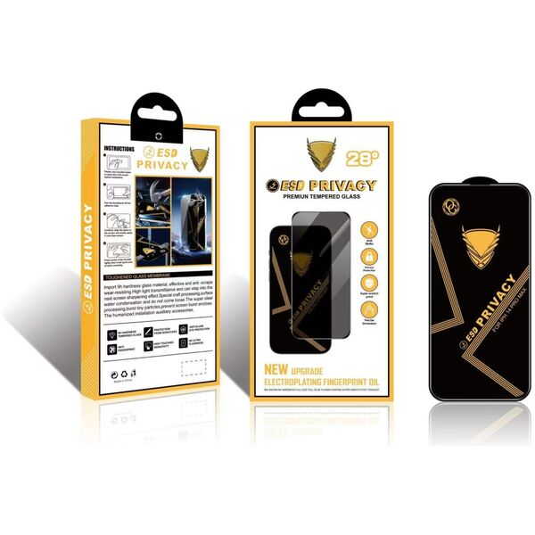 Tempered Glass OG Premium for Motorola Moto G34 5G black frame 5907457759756