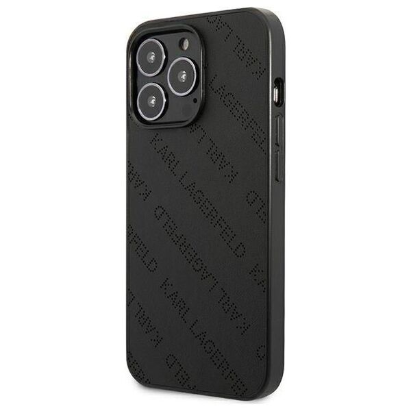 Karl Lagerfeld case for iPhone 13 Pro KLHCP13LPTLK black hard case Allover Logo 3666339049546
