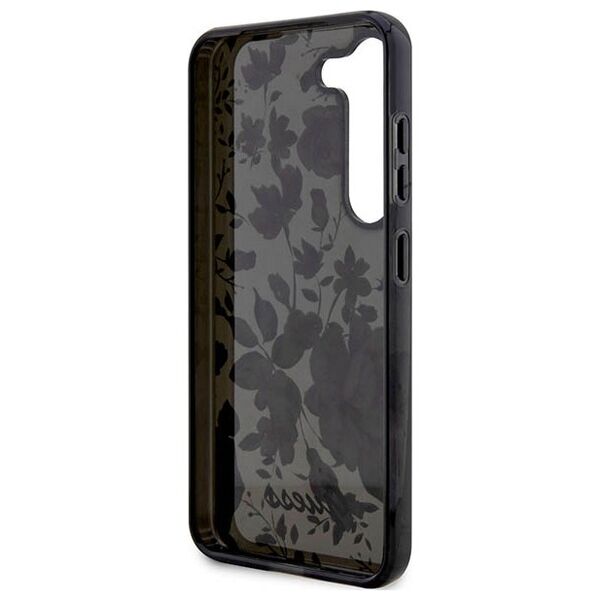 Guess case for Samsung Galaxy S23 Plus GUHCS23MHCFWSK black HC IML Flower 3666339117207