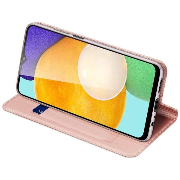 Case SAMSUNG GALAXY A03S with a flip Dux Ducis Skin Leather light pink 6934913049716