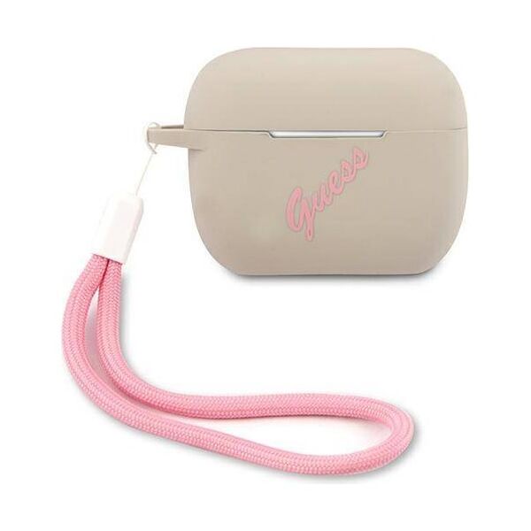 Original Case APPLE AIRPODS PRO Guess Silicone Vintage (GUACAPLSVSGP) gray 3700740495506