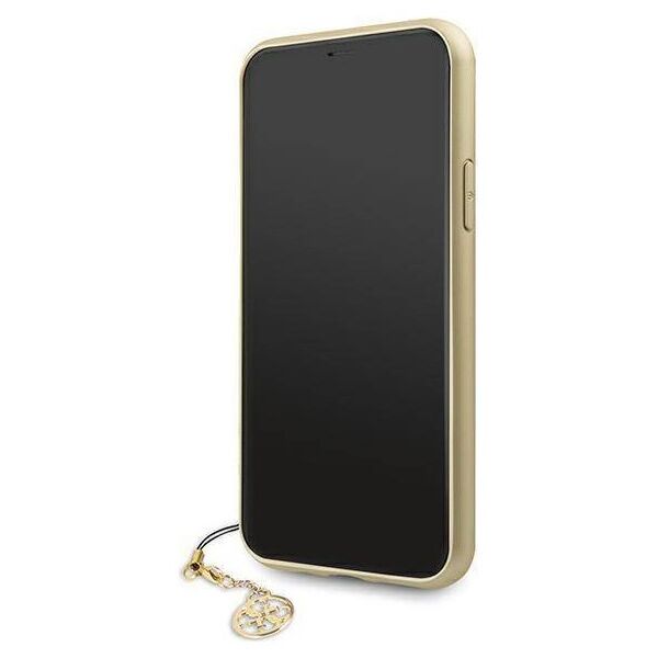 Original Case IPHONE 11 Guess Hard Case 4G Charms Collection (GUHCN61GF4GBR) brown 3700740468081