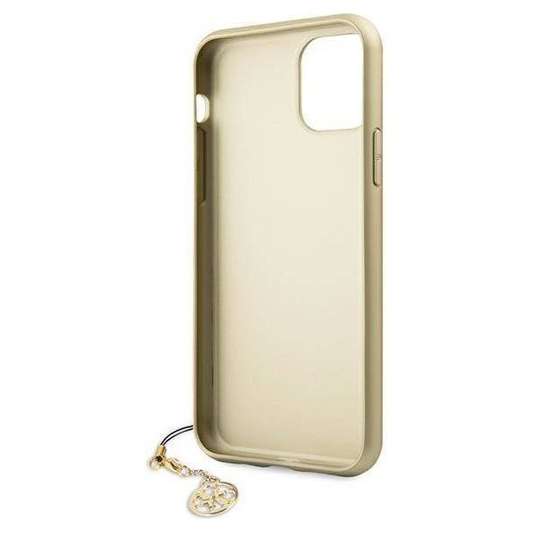 Original Case IPHONE 11 Guess Hard Case 4G Charms Collection (GUHCN61GF4GBR) brown 3700740468081