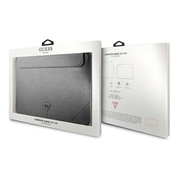 Original Case Sleeve Guess Saffiano Triangle Logo (GUCS14PSATLG) silver 3666339039882