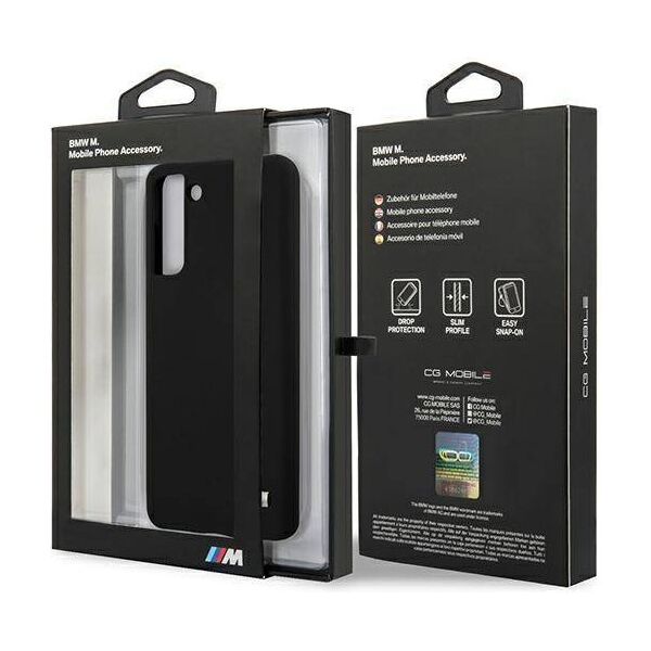 Original Case SAMSUNG GALAXY S21+ BMW Silicone M Collection (BMHCS21MMSILBK) black 3700740497609