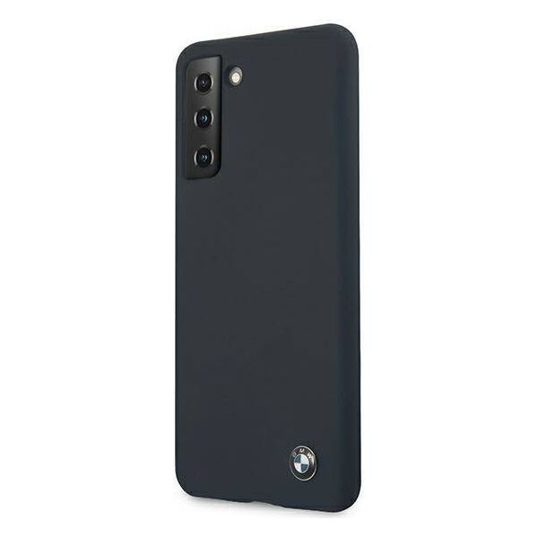 Original Case SAMSUNG GALAXY S21+ BMW Hardcase Silicone Signature (BMHCS21MSILNA) navy blue 3700740497364