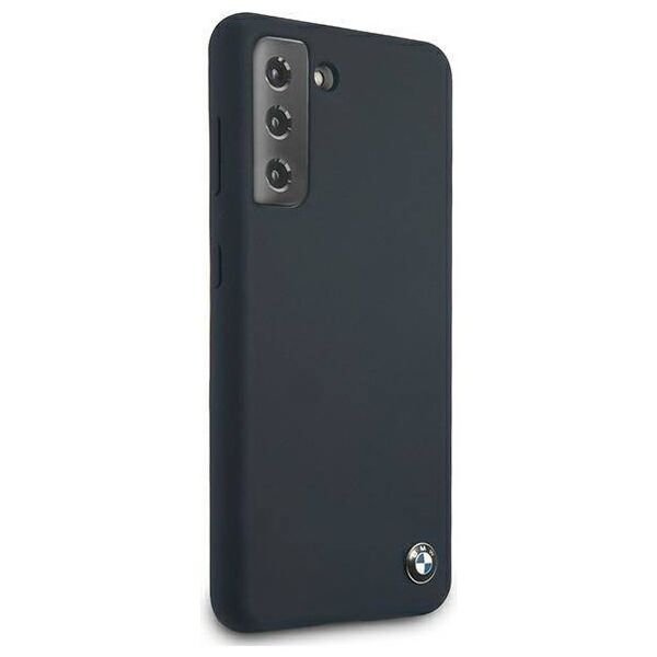 Original Case SAMSUNG GALAXY S21+ BMW Hardcase Silicone Signature (BMHCS21MSILNA) navy blue 3700740497364