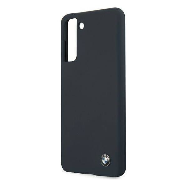 Original Case SAMSUNG GALAXY S21+ BMW Hardcase Silicone Signature (BMHCS21MSILNA) navy blue 3700740497364