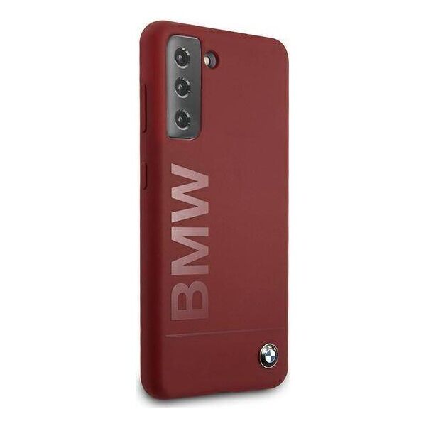 Original Case SAMSUNG GALAXY S21+ BMW Hardcase Silicone Signature Logo (BMHCS21MSLBLRE) red 3700740497425