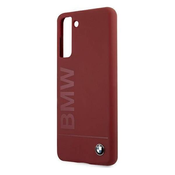Original Case SAMSUNG GALAXY S21+ BMW Hardcase Silicone Signature Logo (BMHCS21MSLBLRE) red 3700740497425