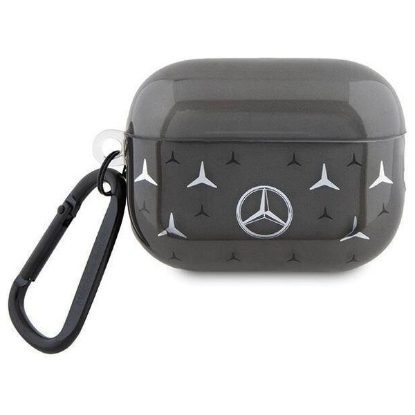 Original Case APPLE AIRPODS PRO 2 Mercedes Cover Large Star Pattern (MEAP28DPMGS) black 3666339113049
