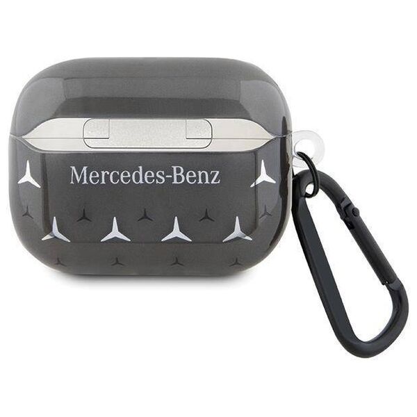 Original Case APPLE AIRPODS PRO 2 Mercedes Cover Large Star Pattern (MEAP28DPMGS) black 3666339113049