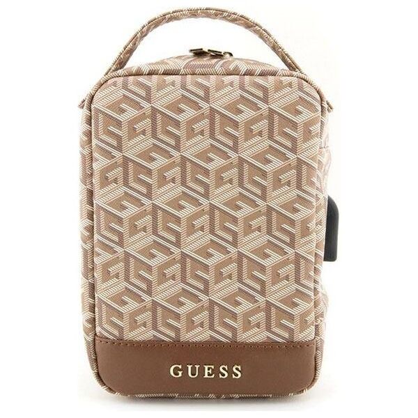 Bag Guess GCube Stripes (GUHBHGCFSEW) brown 3666339120269
