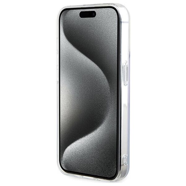 Original Case APPLE IPHONE 15 PRO MAX Guess Hardcase IML Iridescent MagSafe (GUHMP15XHITSU) purple 3666339154813
