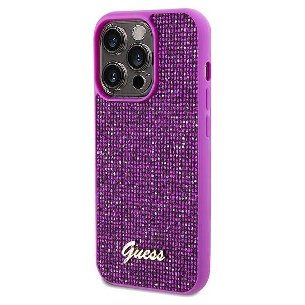 Original Case IPHONE 14 PRO MAX Guess Hardcase Disco Metal Script (GUHCP14XPMSDGSF) 3666339173708