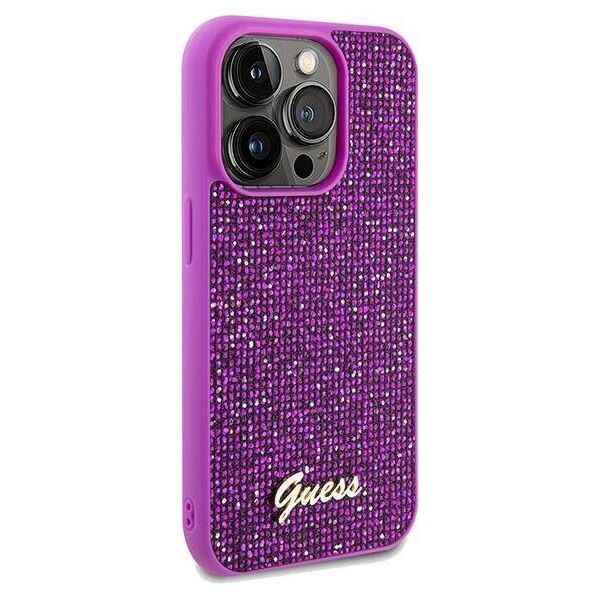 Original Case IPHONE 14 PRO MAX Guess Hardcase Disco Metal Script (GUHCP14XPMSDGSF) 3666339173708