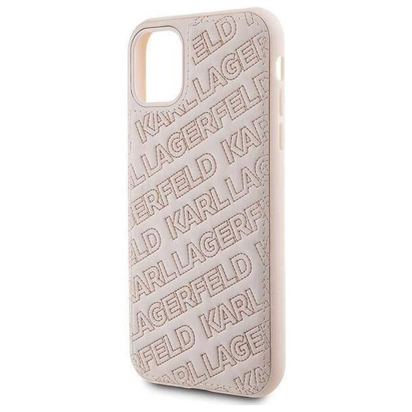 Original Case IPHONE 11 / XR Karl Lagerfeld Hardcase Quilted K Pattern (KLHCN61PQKPMP) pink 3666339165079
