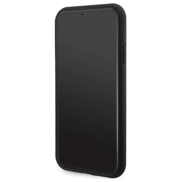Original Case IPHONE 11 Guess Hardcase 4G Triangle Metal Logo (GUHCN61PG4GPK) black 3666339225667