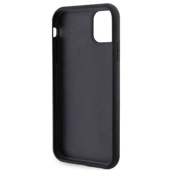 Original Case IPHONE 11 Guess Hardcase 4G Triangle Metal Logo (GUHCN61PG4GPK) black 3666339225667