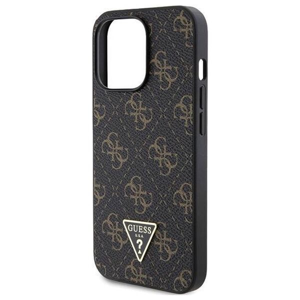 Original Case IPHONE 14 PRO MAX Guess Hardcase 4G Triangle Metal Logo (GUHCP14XPG4GPK) black 3666339225759