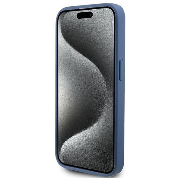 Original Case APPLE IPHONE 15 PRO Guess Hardcase 4G Stripe Collection (GUHCP15LG4GLBL) blue 3666339209896