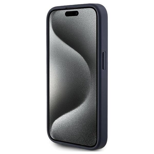 Original Case APPLE IPHONE 15 PRO Guess Hardcase 4G Triangle Metal Logo (GUHCP15LPG4GPB) blue 3666339225926