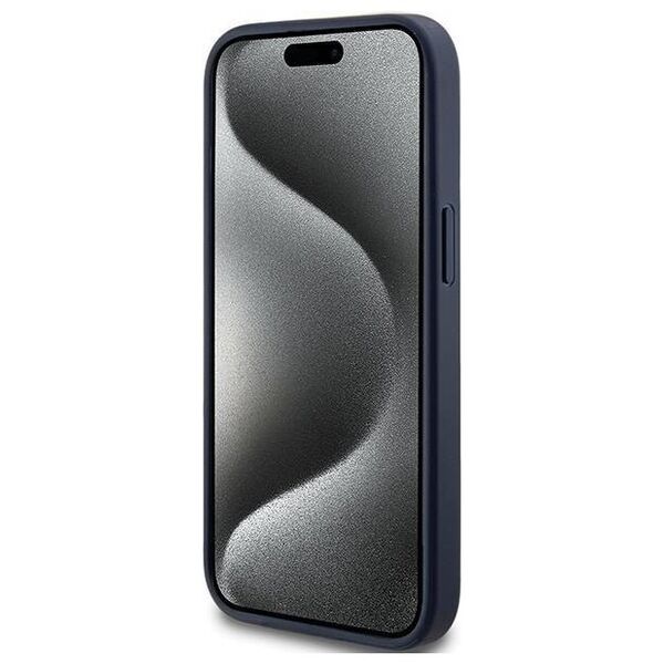 Original Case IPHONE 14 PLUS / 15 PLUS Guess Hardcase 4G Triangle Metal Logo (GUHCP15MPG4GPB) blue 3666339225919