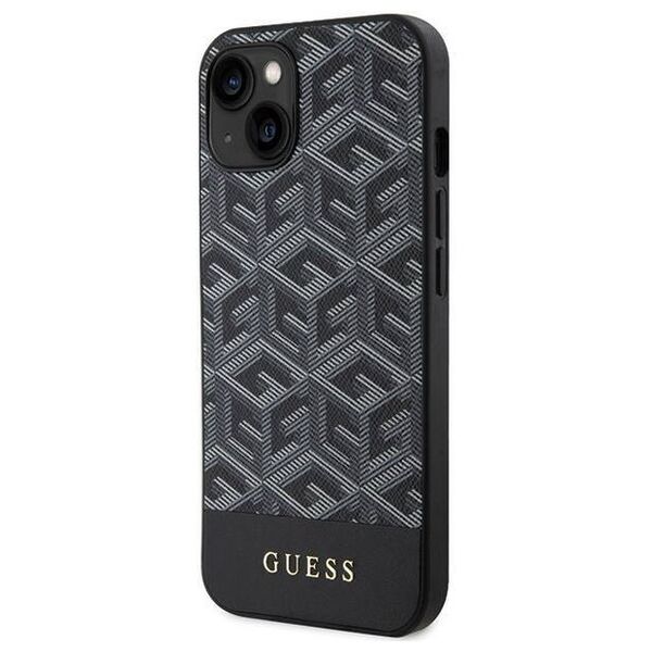 Original Case IPHONE 13 / 14 / 15 Guess Hardcase IML 4G MagSafe (GUHMP15SHGCFSEK) black 3666339194703