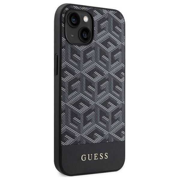 Original Case IPHONE 13 / 14 / 15 Guess Hardcase IML 4G MagSafe (GUHMP15SHGCFSEK) black 3666339194703