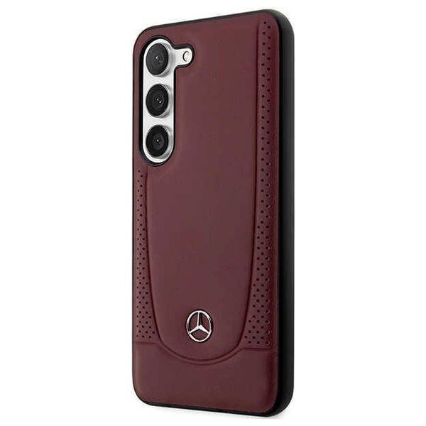 Case SAMSUNG GALAXY S23+ Mercedes Leather Urban Line (MEHCS23MARMRE) maroon 3666339113438