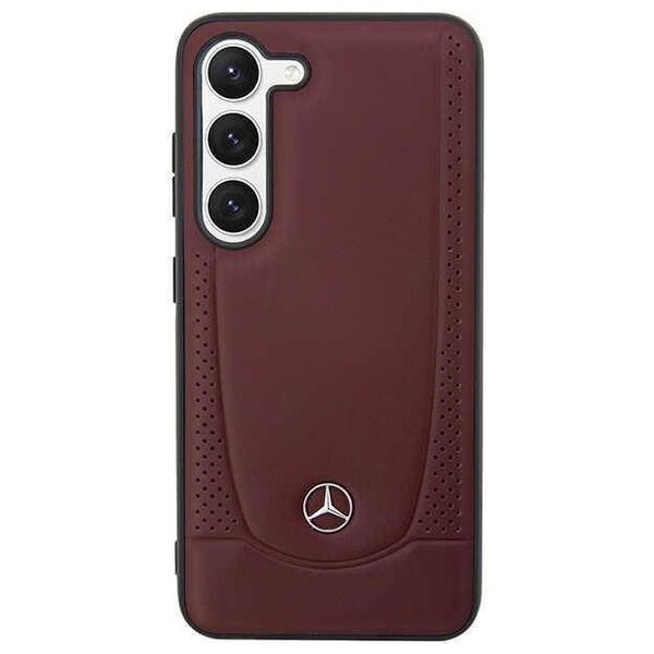 Case SAMSUNG GALAXY S23+ Mercedes Leather Urban Line (MEHCS23MARMRE) maroon 3666339113438