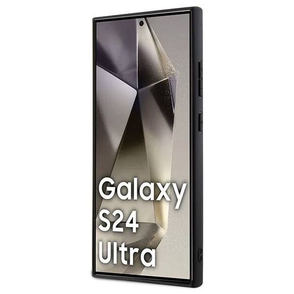 Original Case SAMSUNG GALAXY S24 ULTRA Mercedes Hardcase Leather Debossed Line MagSafe (MEHMS24L23RBGVK) black 3666339240967