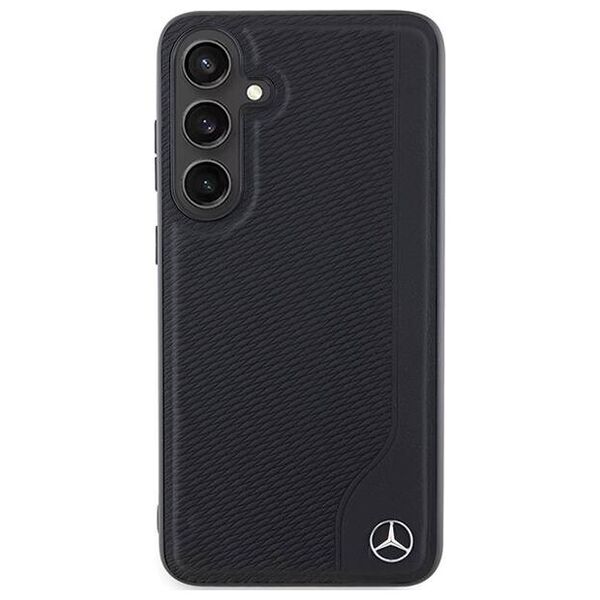 Original Case SAMSUNG GALAXY S24+ Mercedes Hardcase Leather Debossed Line MagSafe (MEHMS24M23RBGVK) black 3666339240950