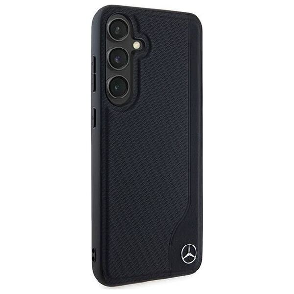 Original Case SAMSUNG GALAXY S24+ Mercedes Hardcase Leather Debossed Line MagSafe (MEHMS24M23RBGVK) black 3666339240950
