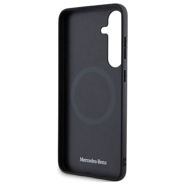 Original Case SAMSUNG GALAXY S24+ Mercedes Hardcase Leather Debossed Line MagSafe (MEHMS24M23RBGVK) black 3666339240950