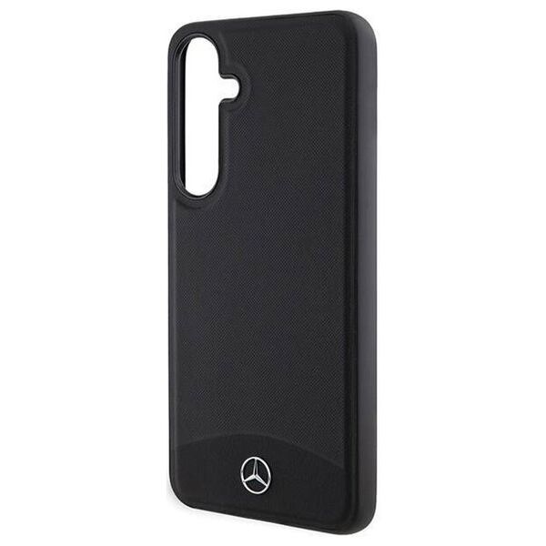 Original Case SAMSUNG GALAXY S24 Mercedes Hardcase Leather Textured & Plain MagSafe (MEHMS24S23RBARK) black 3666339241001