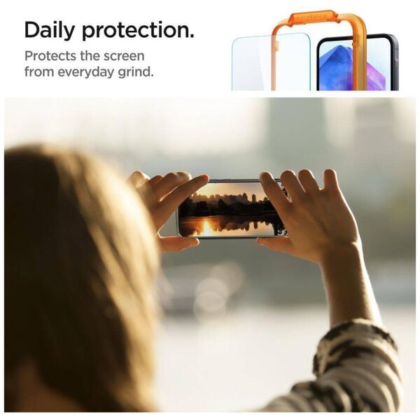 Tempered Glass SAMSUNG GALAXY A55 5G Spigen ALM Glas.tr 2-pack Clear 8809971227070