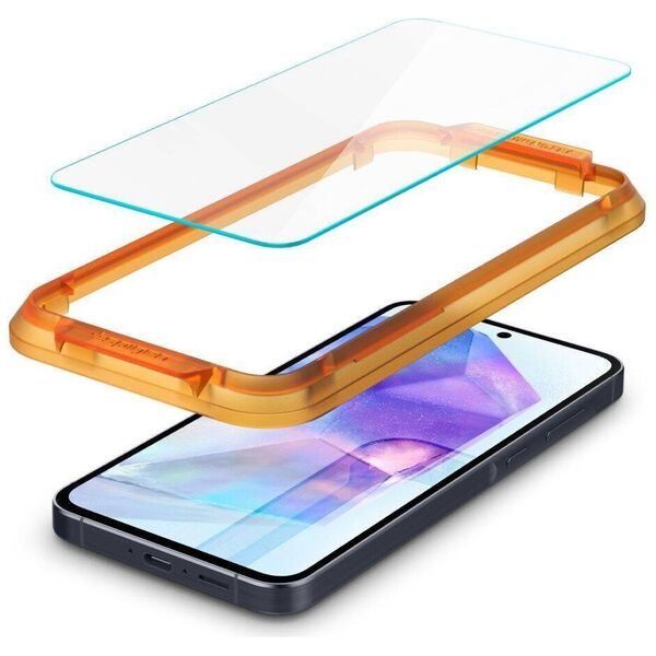 Tempered Glass SAMSUNG GALAXY A55 5G Spigen ALM Glas.tr 2-pack Clear 8809971227070