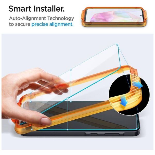 Tempered Glass SAMSUNG GALAXY A35 5G Spigen ALM Glas.tr 2-pack Clear 8809971227049